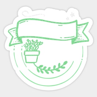 Plantaholic: gifts for plant lovers Sticker